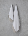 Natural Stripe Pamuklu Yüz Havlusu 50x90 cm Beyaz
