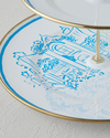 Nautical Emaye Katlı Servis 21x29 cm Mavi