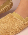New Soft Kadın Pelüş Çorap Hardal