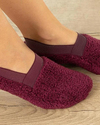 New Soft Kadın Peluş Çorap Mürdüm