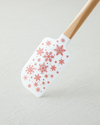 New Year Joy Silikon 2 Parça Servis Gereci 32,1x22,7 cm Kırmızı - Beyaz