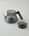 Nora Borosilikat Cam Demlik 550 ml Gri