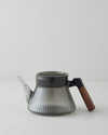 Nora Borosilikat Cam Demlik 550 ml Gri