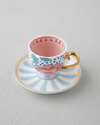 Nostalgic Cherry New Bone China 4 Parça 2 Kişilik Kahve Fincan Takımı 100 ml Renkli