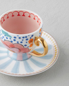 Nostalgic Cherry New Bone China 4 Parça 2 Kişilik Kahve Fincan Takımı 100 ml Renkli