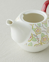 Nostalgic Serenity New Bone China Demlik Seti 380 – 260 ml Bordo – Hardal