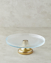 Nova Cam Kek Standı 28 cm Şeffaf-Gold