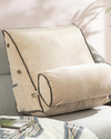 Novelda Kadife Yaslanma Minderi 50x25x50 cm Bej