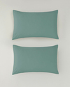 Novella Premium Soft Cotton 2'li Yastık Kılıfı 50x70 cm Koyu Seledon