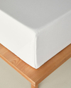 Novella Premium Soft Cotton Çift Kişilik Çarşaf Beyaz