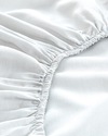 Novella Premium Soft Cotton Çift Kişilik Lastikli Çarşaf Takımı Beyaz