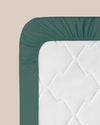 Novella Premium Soft Cotton Çift Kişilik Lastikli Çarşaf 160x200 cm Koyu Seledon