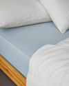 Novella Premium Soft Cotton King Size Lastikli Çarşaf 180x200 cm Açık Mavi