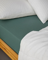 Novella Premium Soft Cotton Tek Kişilik Plus Lastikli Çarşaf 120x200 cm Koyu Seledon