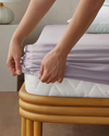 Novella Premium Soft Cotton Tek Kişilik Plus Lastikli Çarşaf 120x200 cm Lila