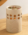 Novia Seramik Buhurdanlik 8x8x12,1 cm Krem