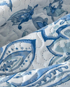 Nuit Paisley  Çift Kişilik Yatak Örtüsü Takımı 200x220 cm Mavi