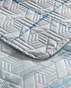 Ocean Plaid King Size Çok Amaçlı Örtü Mavi