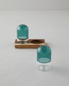 Octaviana Akasya-Cam 2'li Tuzluk - Biberlik 4,5x8cm Yeşil
