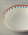 Orange Carny Bone Porselen Kase 15 cm Turuncu-Mavi