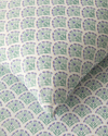Ornament Petal Kolay Ütülenir Çift Kişilik Nevresim Seti 200x220 cm Lila-Yeşil
