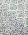Ornament Petal Kolay Ütülenir Tek Kişilik Nevresim Seti 160x220 cm Lila-Yeşil