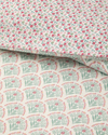 Ornament Petal Kolay Ütülenir Tek Kişilik Nevresim Seti 160x220 cm Pembe - Yeşil