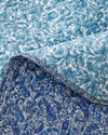 Paisley Celeste  Çift Kişilik Çok Amaçlı Örtü 200x220 cm Mavi