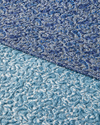 Paisley Celeste  Çift Kişilik Çok Amaçlı Örtü 200x220 cm Mavi