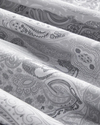 Paisley Serenade Pamuk Saten King Size Nevresim Takımı 240x220 cm Gümüş