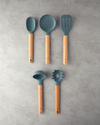 Paolo Silikon 5 Parça Hazırlık Seti 31,5-32-33-34-34 cm Yeşil