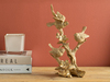 Paradise Birds Polyresin Biblo Gold