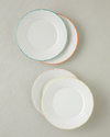 Pastel Dream Porselen 4'lü Pasta Seti 20 cm Renkli