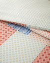 Patchform Kolay Ütülenir Tek Kişilik Nevresim Seti 160x220 cm Mavi – Bordo