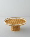 Pearl Plastik Rattan Kek Standı 30 cm Açık Kahverengi