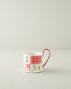 Pelia New Bone China Bardak Altlıklı Kupa 380 ml Pembe
