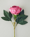 Peony Tek Dal Yapay Çiçek Koyu Pembe