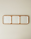 Perla Mango 3 Bölmeli Sunumluk 42x14x2 cm Krem