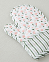 Petal Dreams Polyester 2'li Mutfak Seti 17x30 cm+20x20 cm Beyaz - Pembe