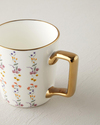 Petal New Bone China Kupa 380 ml Gold