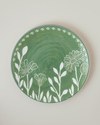 Petal Poetry Porselen Servis Tabağı 25 cm Yeşil
