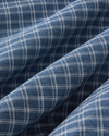 Pincheck İpliği Boyalı Çift Kişilik Nevresim Takımı 200x220 cm Mavi
