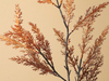 Pine Needle Tek Dal Yapay Çiçek Turuncu