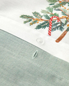 Pine Serenity Dijital Baskılı Soft Cotton Çift Kişilik Nevresim Takımı Yeşil