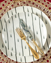 Pine Tree Grain Porselen Pasta Tabağı Koyu Yeşil