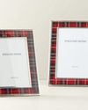 Plaid Çerçeve Bordo