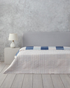 Plaid Harmony King Size Çok Amaçlı Örtü Mavi