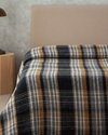 Plaid Waffle Scotch Tek Kişilik Battaniye Antrasit