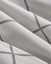 Plaid Wave Kolay Ütülenir Çift Kişilik Nevresim Takımı 200x220 cm Gri