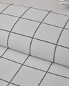 Plaid Wave Kolay Ütülenir Çift Kişilik Nevresim Takımı 200x220 cm Gri